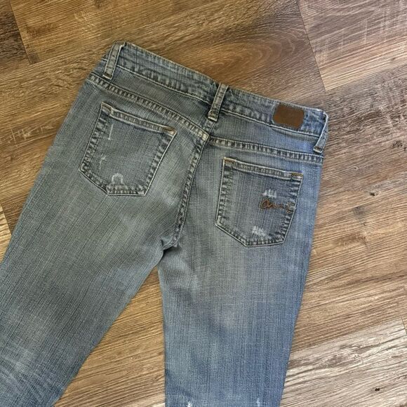 American Rag Cie Distressed Bootcut Jeans Size 3-S - Picture 9 of 12